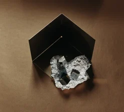 Suspension, Pyrite, avec rosace, argent, Ø18,3cm, H22,5cm - Bomma