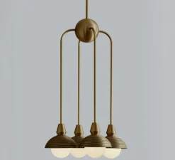 Suspension*Bert frank Suspension, Quadruple, Eos S, , Ø15,7cm, H70cm - Bert franck laiton antique