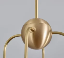 Suspension*Bert frank Suspension, Quadruple, Eos S, , Ø15,7cm, H70cm - Bert franck laiton brossé