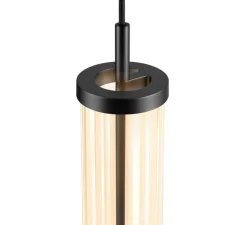 Suspension, Quimera, bronze foncé mat, LED, dim, 2700-3000K, 320 lm, Ø7,6cm, H47cm - SLV