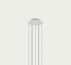 Suspension*Lodes Suspension, Rain cluster 7 pièces avec rosace, chrome & or, LED, dim, 2700K, 1280 lm, Ø40cm, H100cm - chrome & or