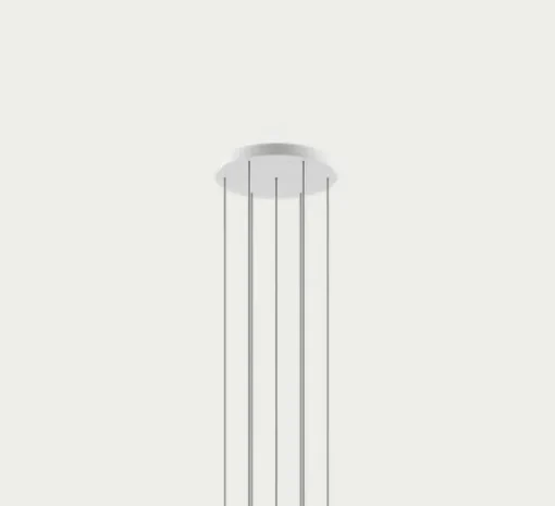 Suspension*Lodes Suspension, Rain cluster 7 pièces avec rosace, chrome & or, LED, dim, 2700K, 1280 lm, Ø40cm, H100cm - chrome & or