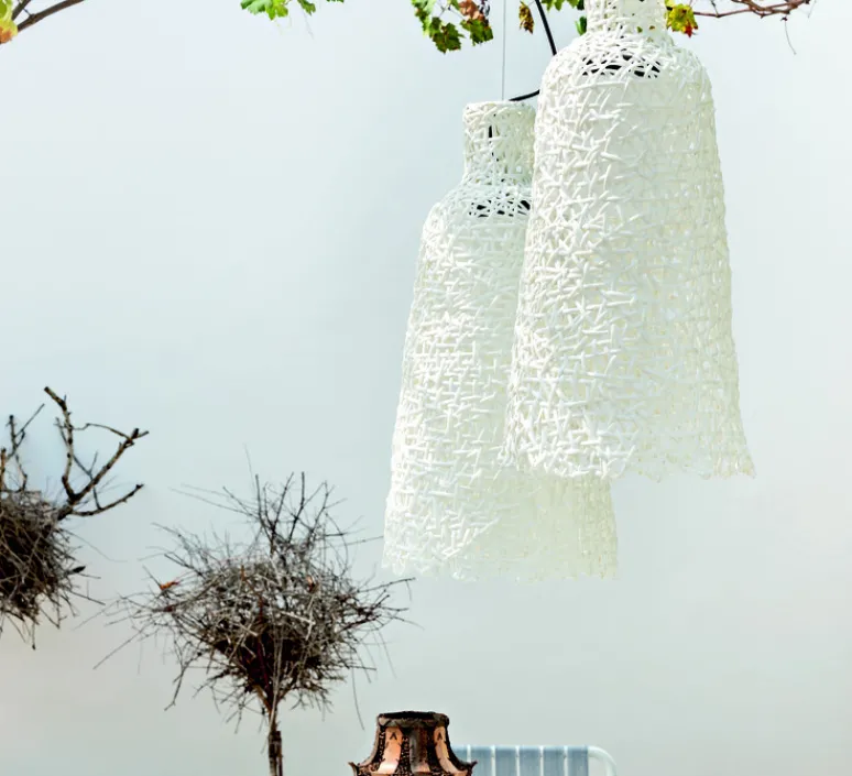 Suspension*Gervasoni Suspension, Random 96 , , IP44, Ø35cm, H70cm - blanc