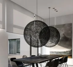 Suspension, Random Light II, Medium, noir, LED,2700k, 800lm, Ø80cm - Moooi