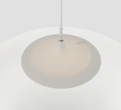 Suspension*Lodes Suspension, Random solo 23 sans rosace, , LED, dim, 3000K, 160 lm, Ø23cm, H23,7cm - blanc givré