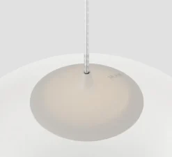 Suspension*Lodes Suspension, Random solo 14 sans rosace, , LED, dim, 3000K, 160 lm, Ø14cm, H14,7cm - blanc givré