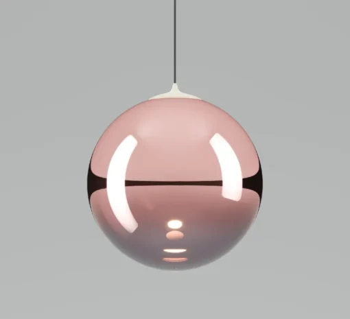 Suspension*Lodes Suspension, Random solo cluster 5 pièces avec rosace, , LED, dim, 2700K, 450 lm, Ø38cm, H130cm - rose, transparent