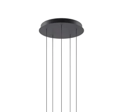 Suspension*Lodes Suspension, Random solo cluster 5 pièces avec rosace, , LED, dim, 2700K, 450 lm, Ø38cm, H130cm - rose, transparent