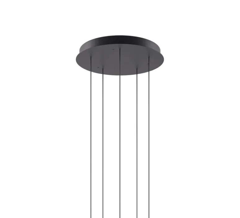 Suspension*Lodes Suspension, Random solo cluster 5 pièces avec rosace, , LED, dim, 2700K, 450 lm, Ø38cm, H130cm - rose, transparent