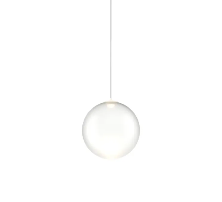 Suspension, Random solo 12sans rosace, blanc givré, LED, dim, 3000K, 160 lm, Ø12cm, H12,7cm - Lodes