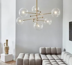 Suspension*Schwung Suspension, RD15 6 Arms, , Ø138,9cm, H83,9cm - laiton