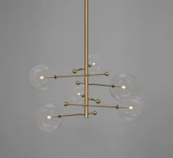 Suspension*Schwung Suspension, RD15 6 Arms, , Ø138,9cm, H83,9cm - laiton