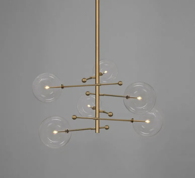 Suspension*Schwung Suspension, RD15 6 Arms, , Ø138,9cm, H83,9cm - laiton