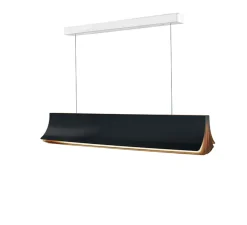 Suspension, Respiro 900, noir, 2700K, 3400lm, L90cm, H15cm - DCW éditions
