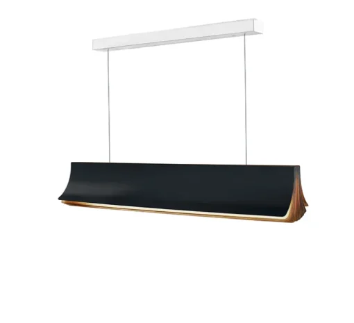 Suspension, Respiro 900, noir, 2700K, 3400lm, L90cm, H15cm - DCW éditions