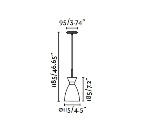Suspension*Faro Suspension, Retro, , H12cm - noir et or