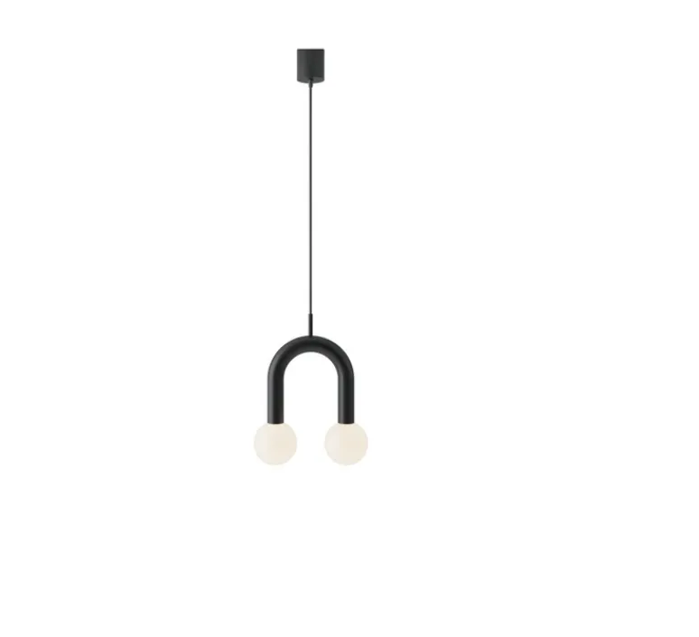 Suspension*Robin Suspension, Rigoberta Super Curved, , L26cm, H30cm - noir mat