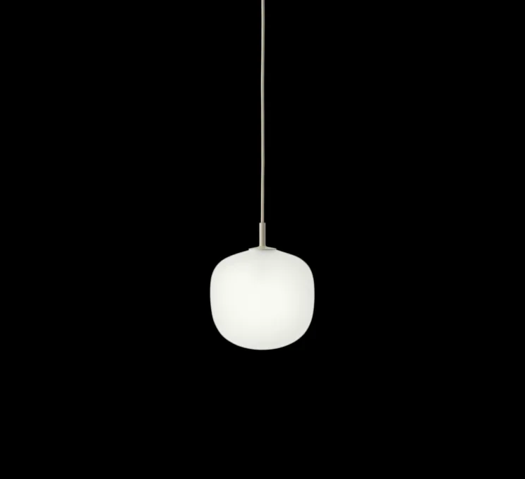 Suspension, Rime, gris, opalin, 2700K, 200lm, Ø18cm, H22cm - Muuto