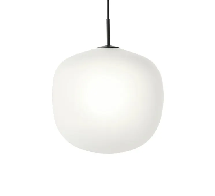 Suspension, Rime, noir, opalin, Ø45cm, H55,5cm - Muuto