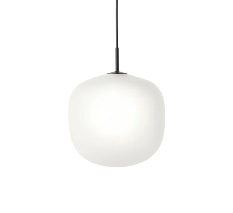 Suspension, Rime, noir, opalin, Ø37cm, H45,5cm - Muuto