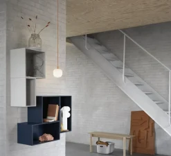 Suspension, Rime, orange, opalin, 2700K, 190lm, Ø12cm, H15cm - Muuto