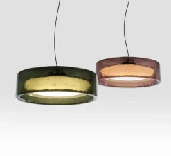 Suspension, Ringo 90, vert, LED, dim, 2700-3000-4000K, 6250 lm, Ø90cm, H25cm - Marset