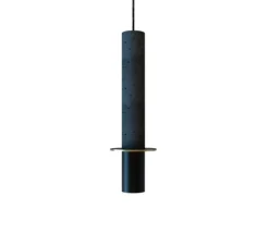Suspension*Robin Suspension, Rita, , disque laiton, L6cm, H41cm - noir mat