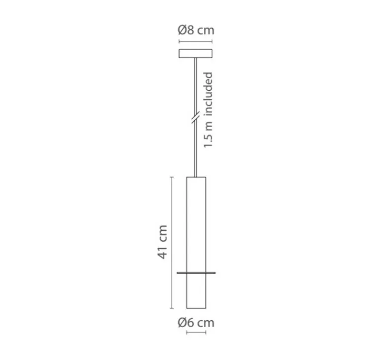 Suspension*Robin Suspension, Rita, , disque laiton, L6cm, H41cm - noir mat