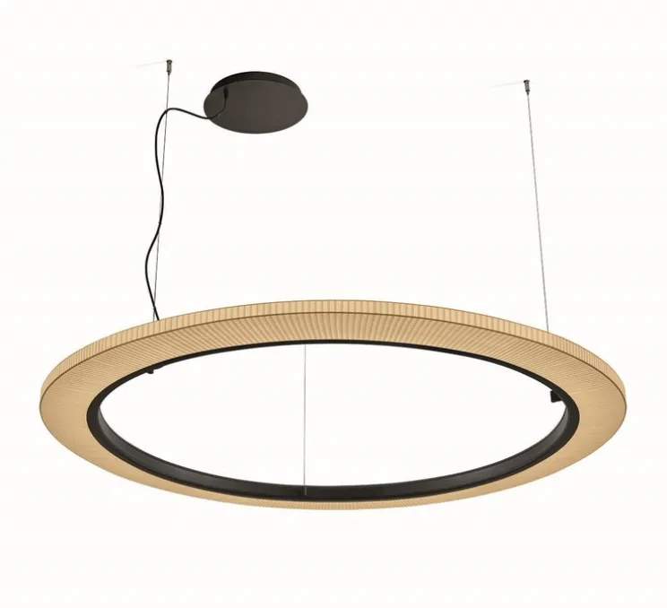 Suspension, Roda S/150, crème, LED, dim, 2700K, 2910 lm, Ø150cm, H6cm - Bover