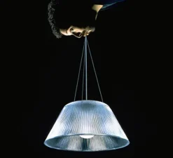 Suspension, Romeo Moon 2, transparent, Ø50cm, H22.5cm - Flos