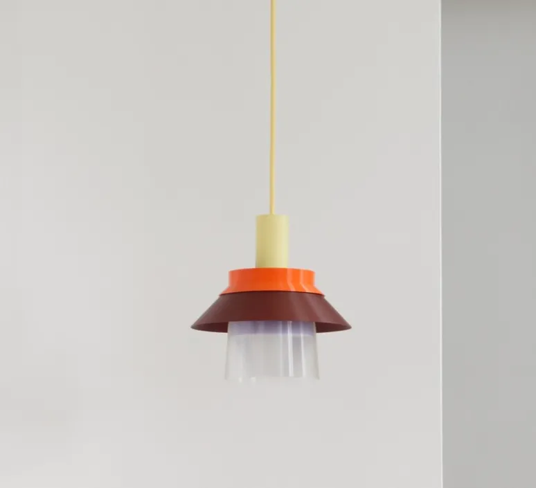 Suspension*Warren & Laetitia Suspension, Romi, , Ø20cm, H22cm - jaune, orange, marron, lila