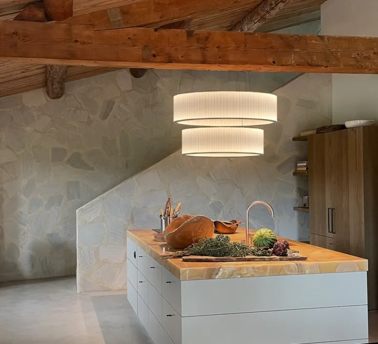 Suspension*Dix heures dix Suspension, Ronde X2, , LED, dim, 2700K, 2858 lm, Ø80cm, H43,5cm - blanc