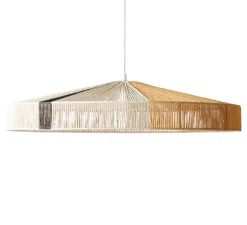 Suspension, Rope, rayures noires, Ø70cm, H15cm - HK Living