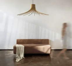 Suspension, ROTOND L, naturel,bouleau, Ø100cm, H30cm - Piatoni