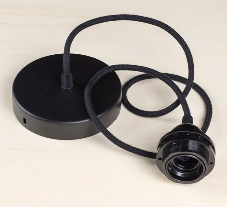 Suspension, ROTOND M, bouleau noir, Ø75cm, H25cm - Piatoni