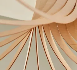 Suspension*Piatoni Suspension, ROTOND XXL, naturel,bouleau, Ø150cm, H50cm - bouleau, naturel