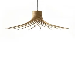 Suspension*Piatoni Suspension, ROTOND XXL, naturel,bouleau, Ø150cm, H50cm - bouleau, naturel