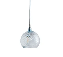 Suspension*Ebb and Flow Suspension, Rowan Crystal, Swirl, S, , Ø15,5cm, H15cm - transparent