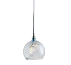 Suspension*Ebb and Flow Suspension, Rowan Crystal, Swirl, S, , Ø15,5cm, H15cm - transparent