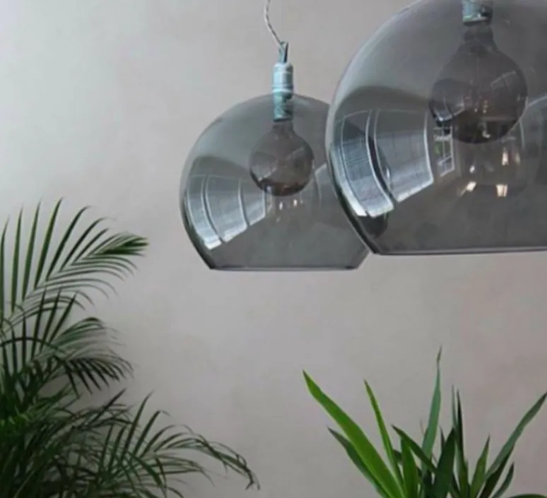 Suspension*Ebb and Flow Suspension, Rowan, fumée, Ø39cm - gris