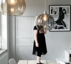 Suspension*Ebb and Flow Suspension, Rowan, fumée, Ø39cm - gris