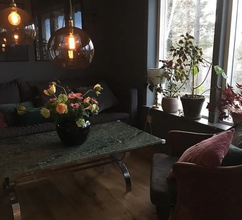 Suspension*Ebb and Flow Suspension, Rowan, fumée, Ø39cm - gris