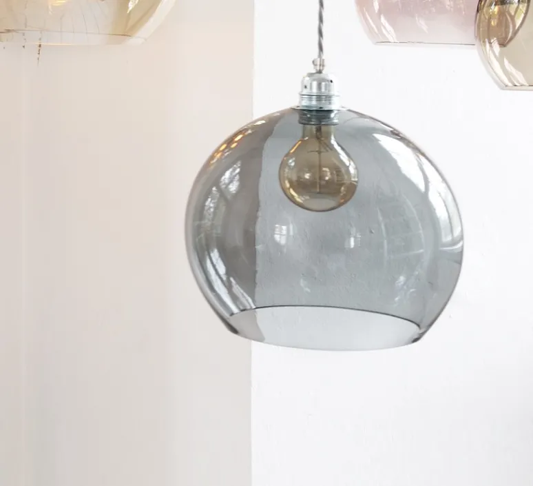 Suspension*Ebb and Flow Suspension, Rowan, fumée, Ø28cm - gris