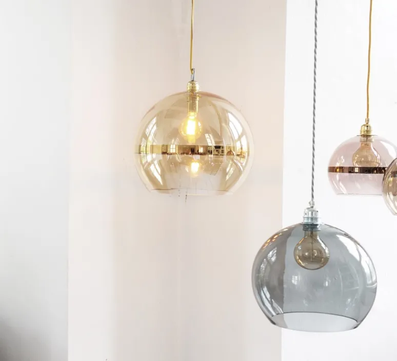 Suspension*Ebb and Flow Suspension, Rowan, fumée, Ø28cm - gris