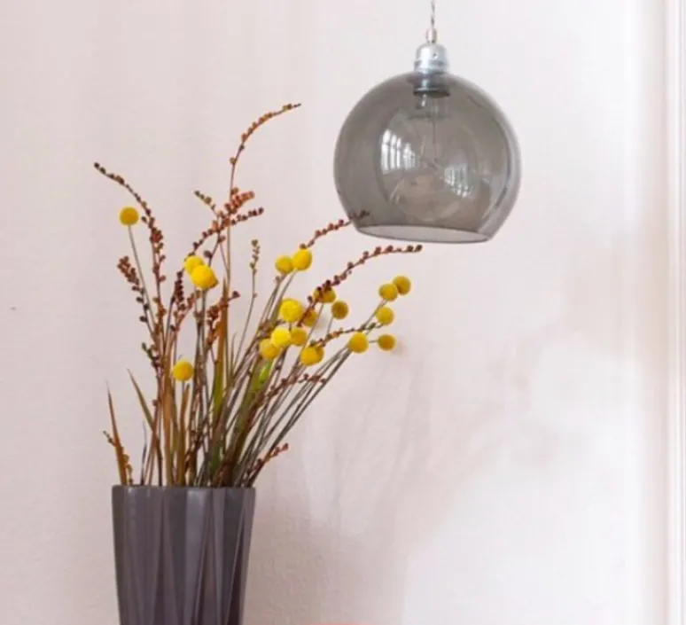 Suspension*Ebb and Flow Suspension, Rowan, fumée, Ø28cm - gris