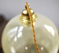 Suspension*Ebb and Flow Suspension, Rowan, albâtre, Ø22cm, H22cm - jaune