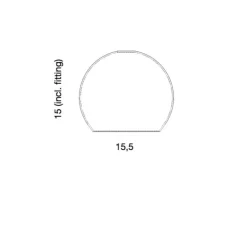 Suspension*Ebb and Flow Suspension, Rowan, , Ø15,5cm - vieux rose