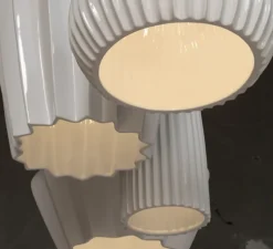 Suspension, SAHARA, blanc, Ø23cm, H17cm- KARMAN