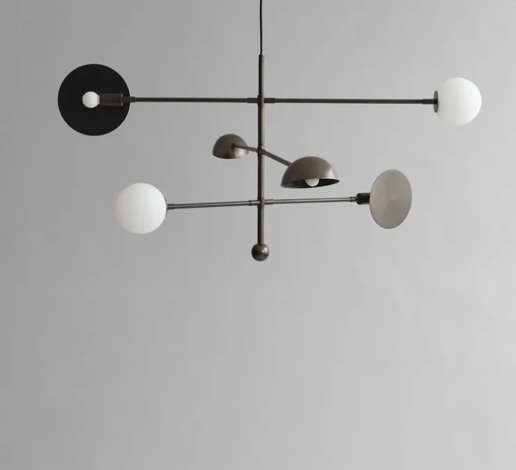 Suspension, Sahn, bronze, blanc, L125cm, H58cm - 101 Copenhagen