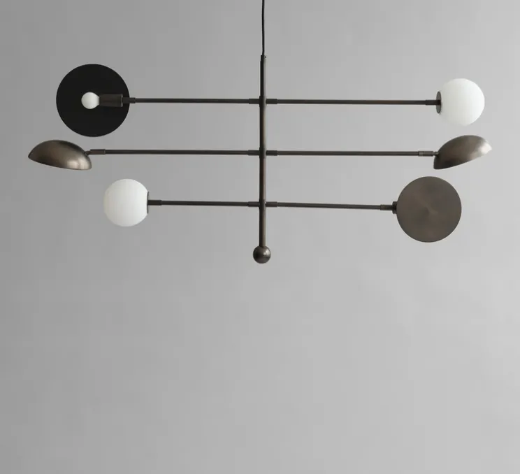 Suspension, Sahn, bronze, blanc, L125cm, H58cm - 101 Copenhagen